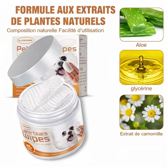 Lingettes Oculaires - Soin des Yeux pour Chats et Chiens