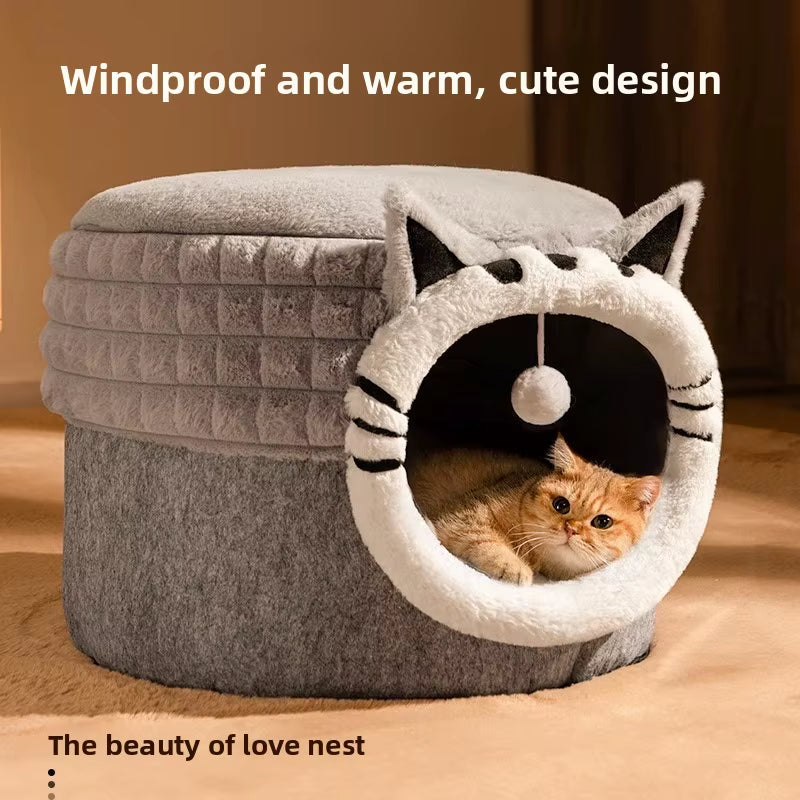Cat Litter, Warm in Winter, Closed Cat, Universal Security in All Seasons, Escape Litter, Kitten Pet Litter, Winter Cat Bed