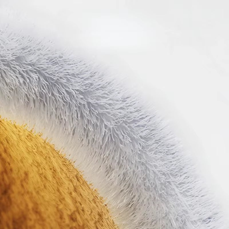 Heated Cat House Warm Comfortable Heated Pet Bed Cozy Plush Nest for Felines Well-Being Heated Bed Insulated Cat Nest