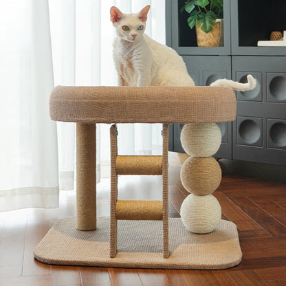 Small Cat Tree Tower with Perch Bed Scratching Post Playground Furniture Protector Multipurpose Training Toy Condo Cat Scratcher