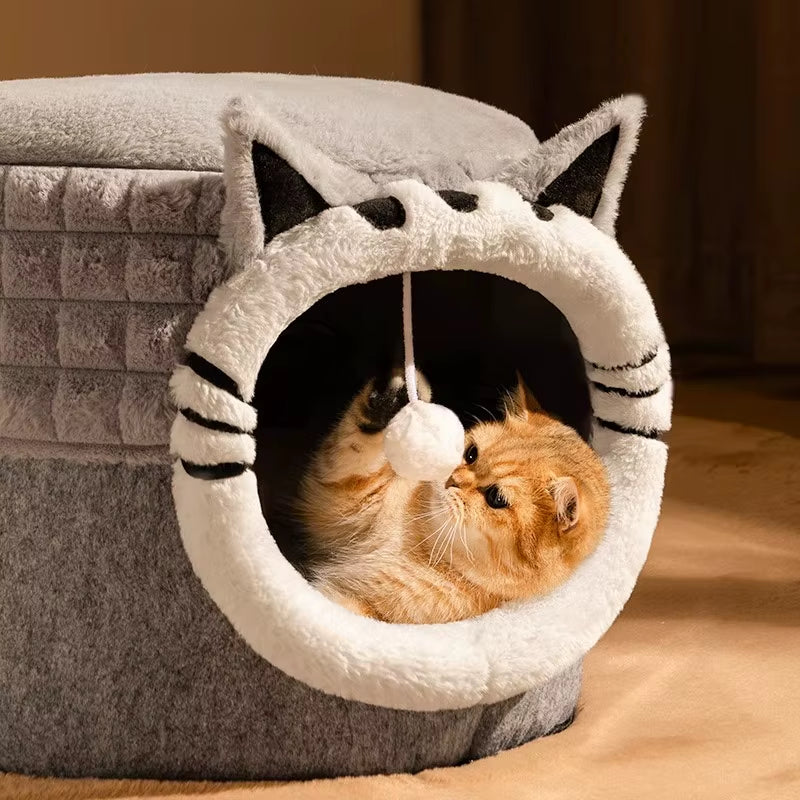 Cat Litter, Warm in Winter, Closed Cat, Universal Security in All Seasons, Escape Litter, Kitten Pet Litter, Winter Cat Bed