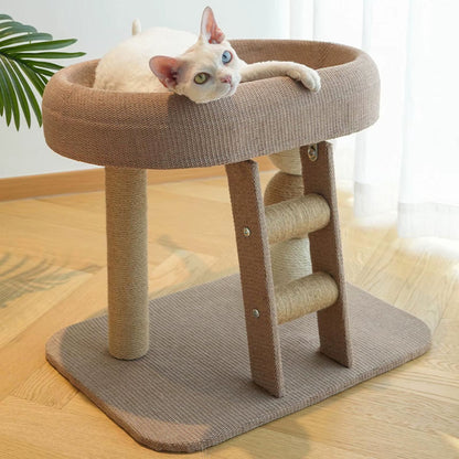 Small Cat Tree Tower with Perch Bed Scratching Post Playground Furniture Protector Multipurpose Training Toy Condo Cat Scratcher
